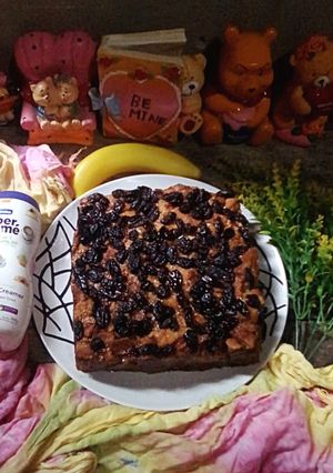 Foto resep Fibercreme Banana Bread Pudding Or Puding Roti Pisang Fibercreme