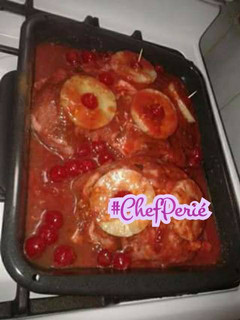 Una foto de Pernil glaseado