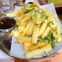 A picture of Sweet potatoes lemon french fries.