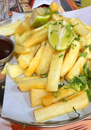A picture of Sweet potatoes lemon french fries.