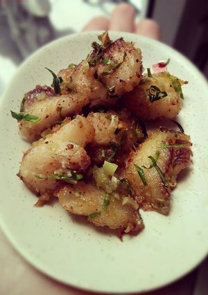 Hình của món Cá lăng ngũ vị chiên sả lá chanh cho bé.