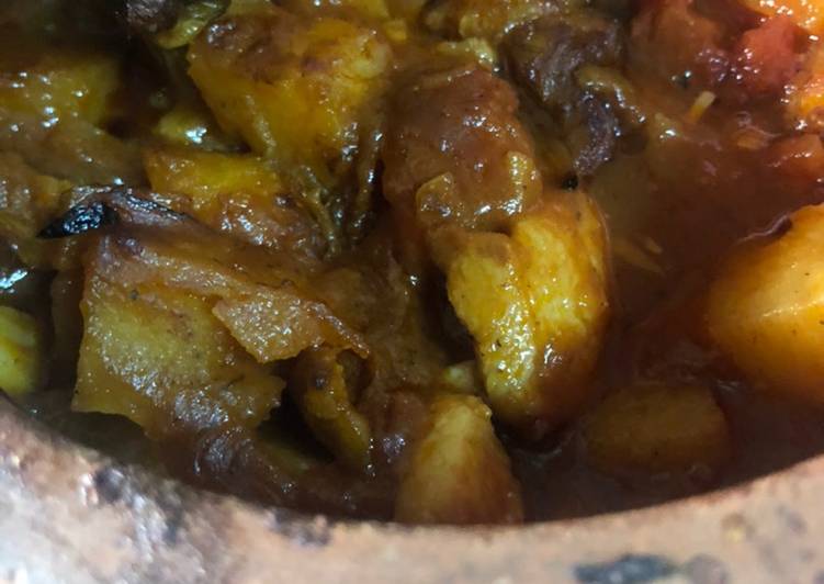 ايدام بطاطس باللحمه بالفخار 😋😋
