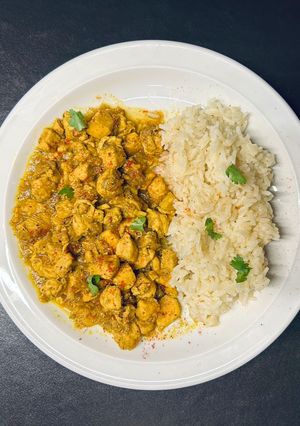 Una foto de Pollo al Curry