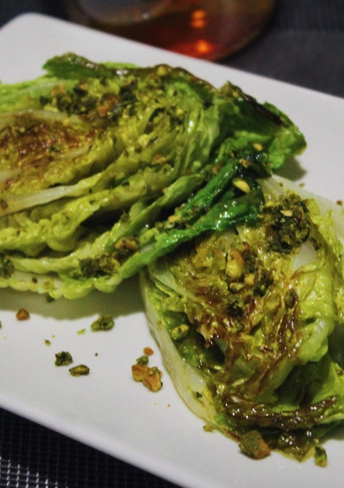 Una foto de Cogollos a la plancha estilo asiático