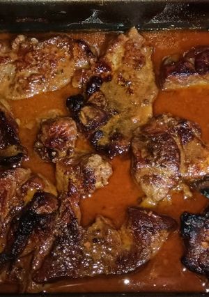 O poză a rețetei Pulpă de porc la cuptor.