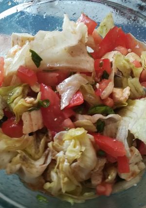 Una foto de Ensalada sencilla y fresca