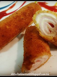 Una foto de Flamenquines de jamón y queso