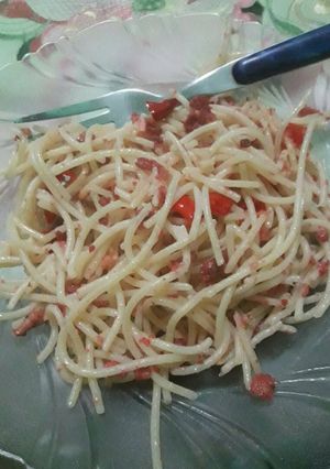 Foto resep Spaghetti aglio e olio alakadarnya