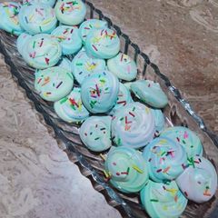 Rainbow meringues A picture of Rainbow meringues.