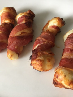 Bacon szalonnás halloumi falatok recept fotója