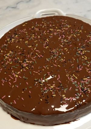 Une photo de Moelleux au chocolat d'anniversaire!