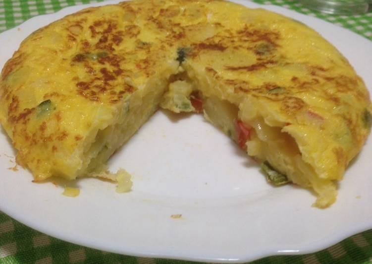Tortilla paisana preparada en el microondas con vaporera