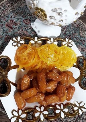 عکسی از دستور زولبیا و بامیه