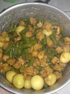 Foto resep Oseng kacang panjang tempe telur puyuh