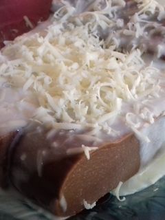 Foto resep Puding Coklat Roti Tawar Vla Santan Sederhana