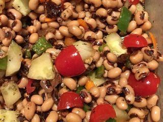 Black eyed pea salad