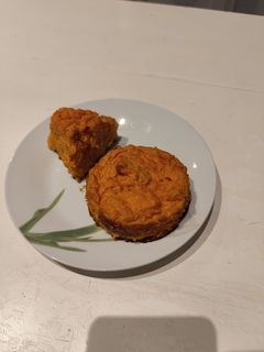 Une photo de Galette de patate douce au four