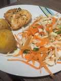 Pollo jugoso al horno