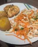Pollo jugoso al horno