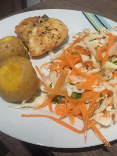 Una foto de Pollo jugoso al horno