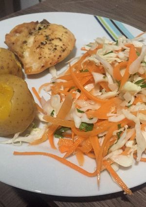 Una foto de Pollo jugoso al horno