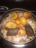 Arroz con sobras de picada