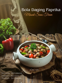 Foto resep Bola Daging Paprika Masak Saus Tiram