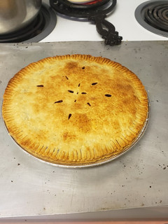 A picture of Drunken blueberry pie.