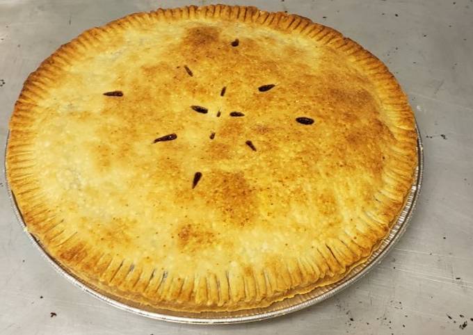 Drunken blueberry pie