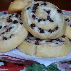 A picture of Chocolate Chip cream cheese breakfast cookies.