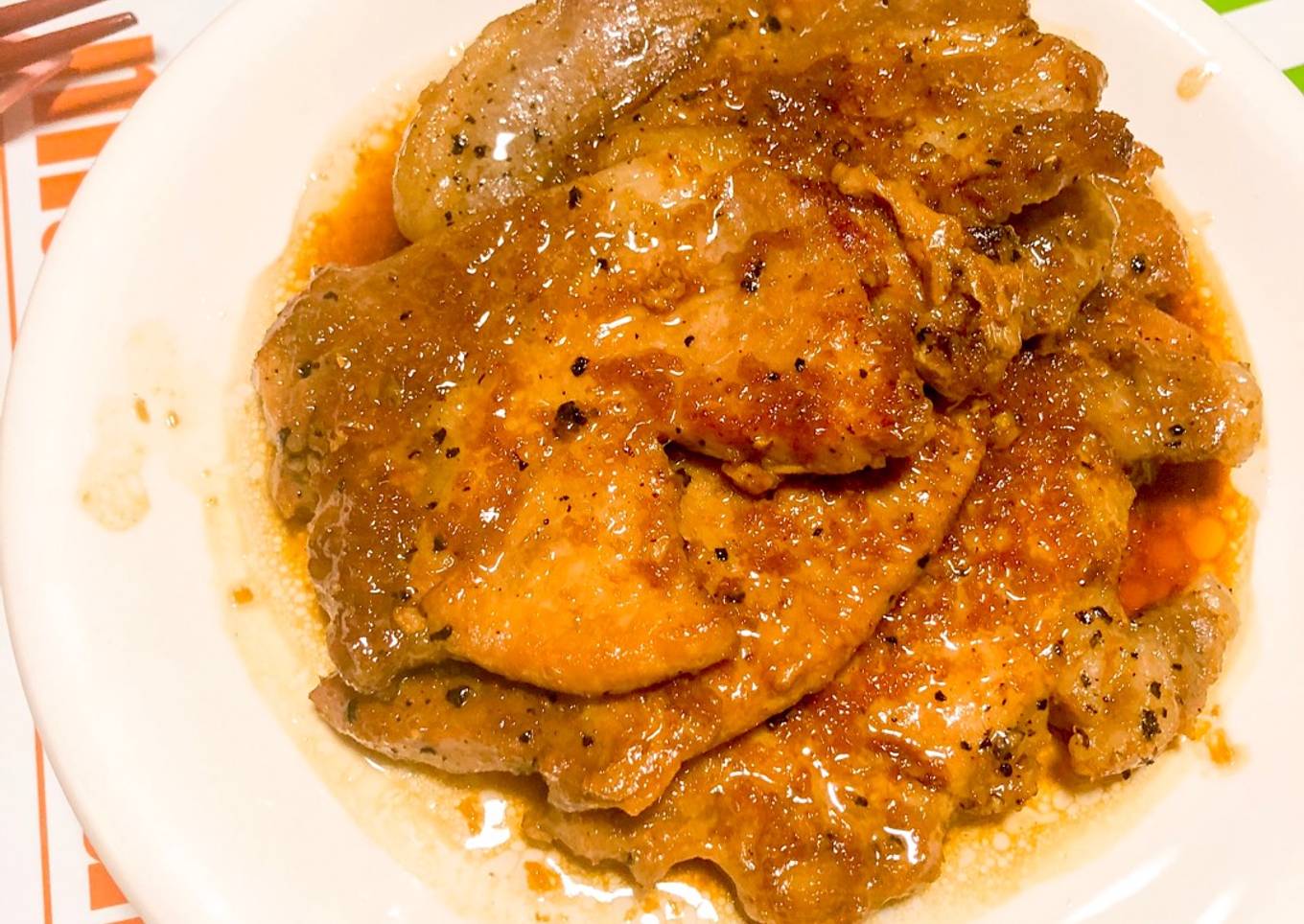 ãã³ãã­ / Pork Loin steak