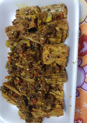Hình của món Lươn xào sả ớt (món chay).
