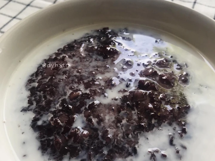Cara Gampang Membikin Resep Bubur Ketan Hitam Kuah Fiber Creme yang Bikin Ngiler Anti Ribet, Mantap Sekali