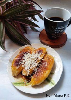 Foto resep Pisang Bakar Saus Kopi