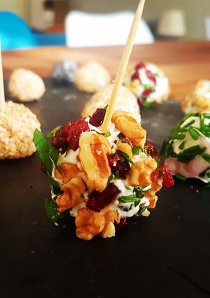 Une photo de Bouchée apéritives au fromage de chèvre