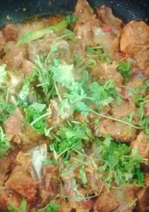 A picture of Mutton karahi.