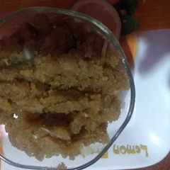 A picture of Badam ki chakki ka halwa.