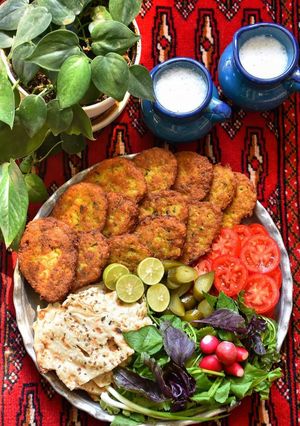 عکسی از دستور کوکو سیب زمینی