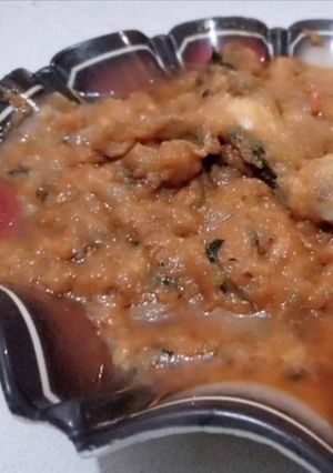 A picture of Chicken kadu in my style ||easy chicken kadu.