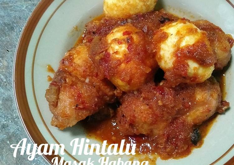 Langkah Menyiapkan 7. Ayam Hintalu Masak Habang yang sempurna