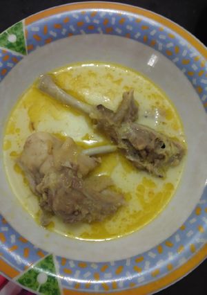 Foto resep Masak santan ayam kampung enak