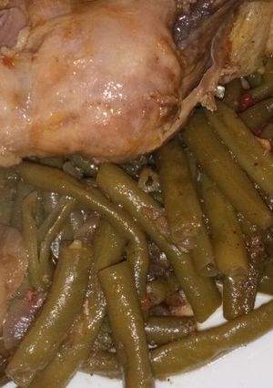 صورة لوصفة لوبيا خضراء سوتي 😋