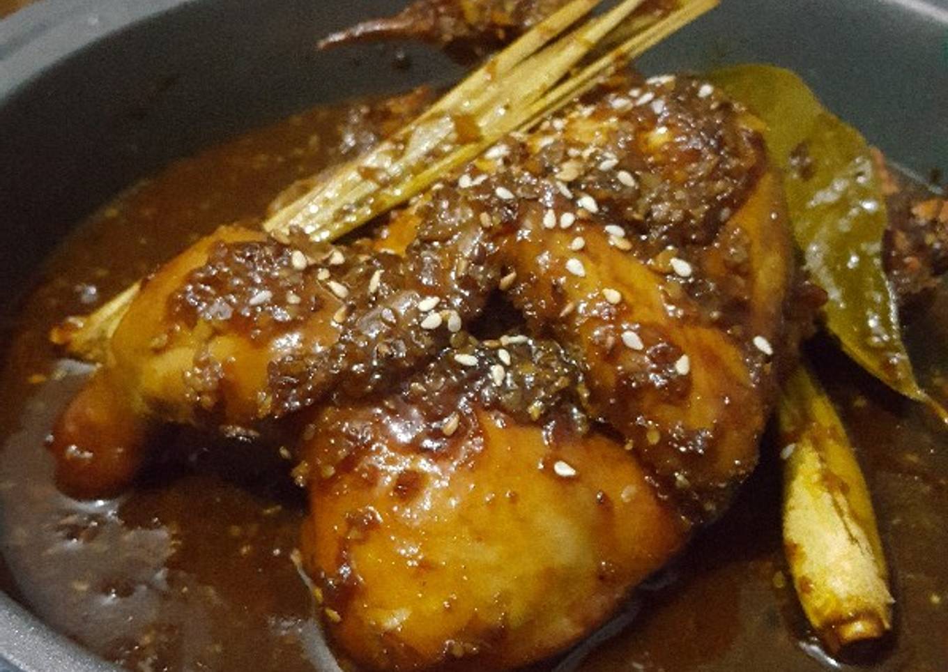 Ayam panggang wijen ala fe