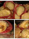 Buñuelos de viento rellenos de cajeta y manzana