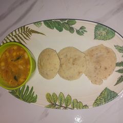 Horsegram and Samak rice Idli A picture of Horsegram and Samak rice Idli.