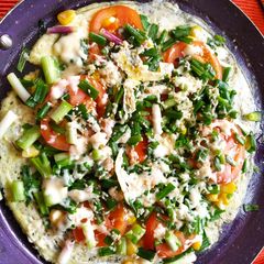 A picture of Cheesy egg delight.