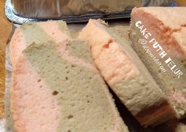 Resep Cake putih telur Anti Gagal