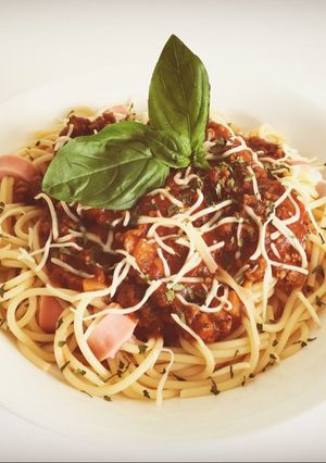 Hình của món Spaghetti Bò Bằm.