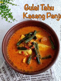 Foto resep Gulai Kacang Panjang dan Tahu