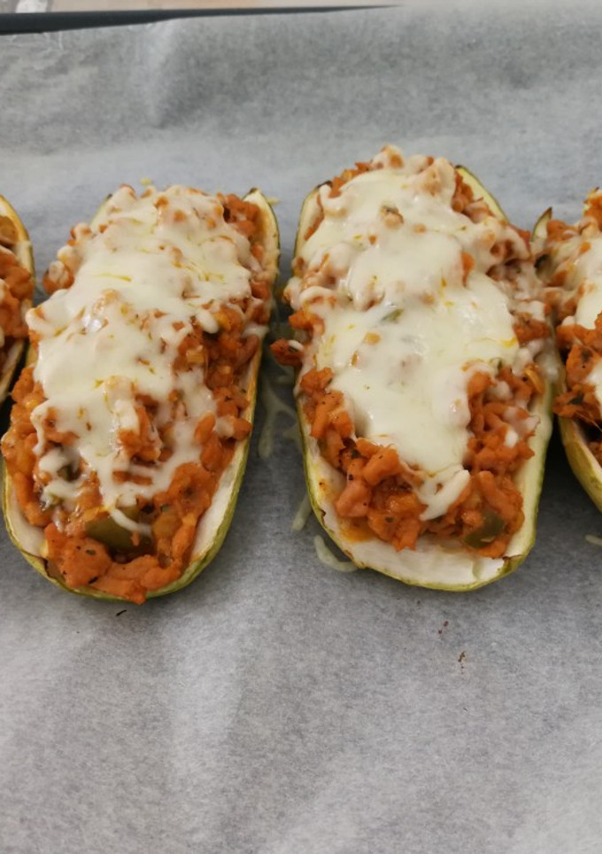 Una foto de Calabacines rellenos de carne